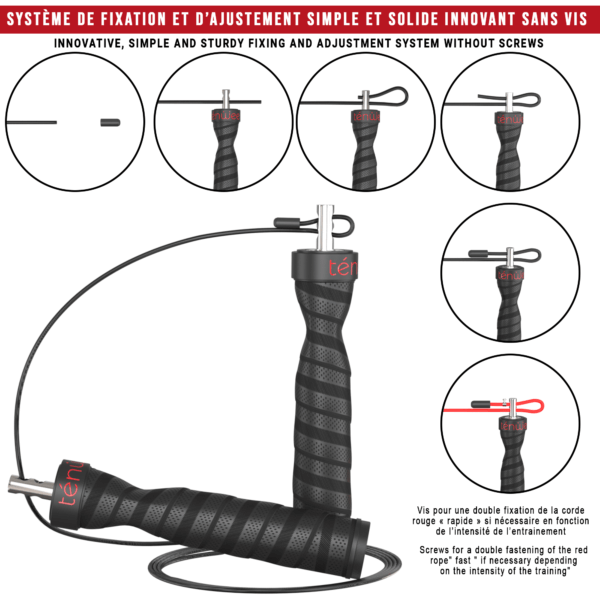 ténwee - Focoun, la corde à sauter fit-pro 2cordes (rapide) – Image 4