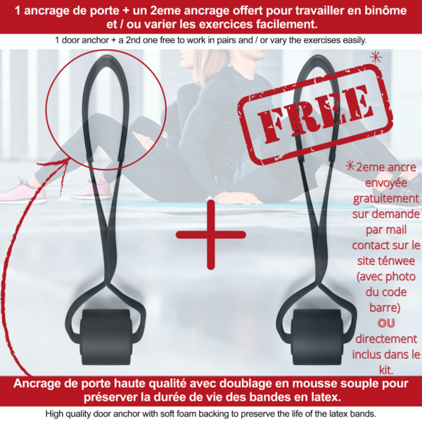 ténwee - Muscafull, le kit elastique musculation 200lbs / 90kg - Sport a la maison et ailleurs... – Image 7