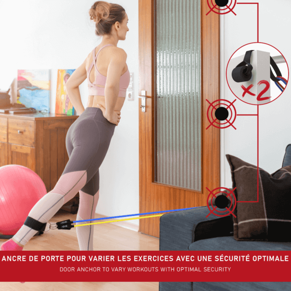 ténwee - Muscafull, le kit elastique musculation 200lbs / 90kg - Sport a la maison et ailleurs... – Image 8