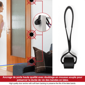 ténwee – Ancrage de porte pour kit élastique musculation